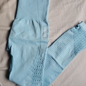 Gymshark energy seamless leggings in sky blue